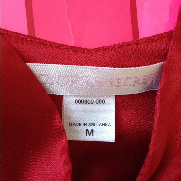 Victoria's Secret Red Chiffon Babydoll Silky Sz M - Picture 7 of 8